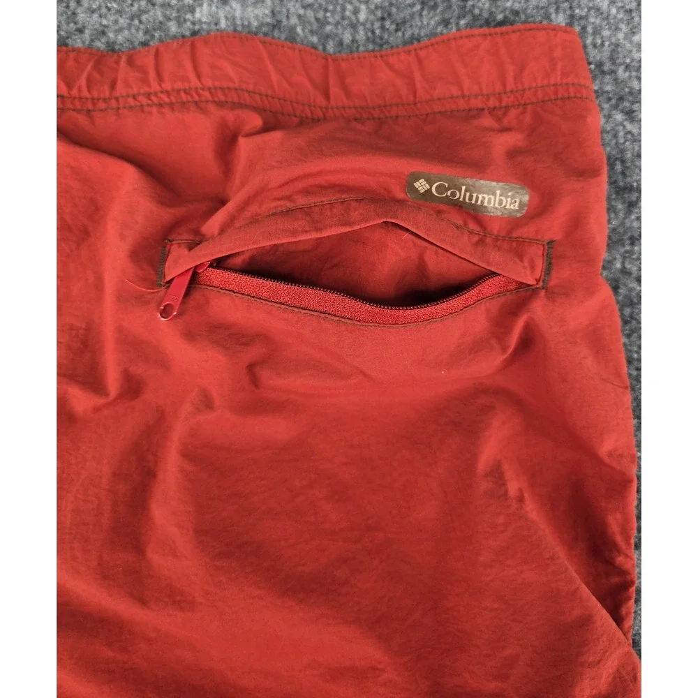 Columbia Cascade Creek Water Shorts Mens M Rust Orange Belted PFG Liner Gorpcore